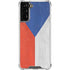 Czech Republic Flag Distressed Galaxy S22 Plus Clear Case